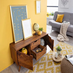 Banglore Mid-Century Sheesham Wood TV Cabinet