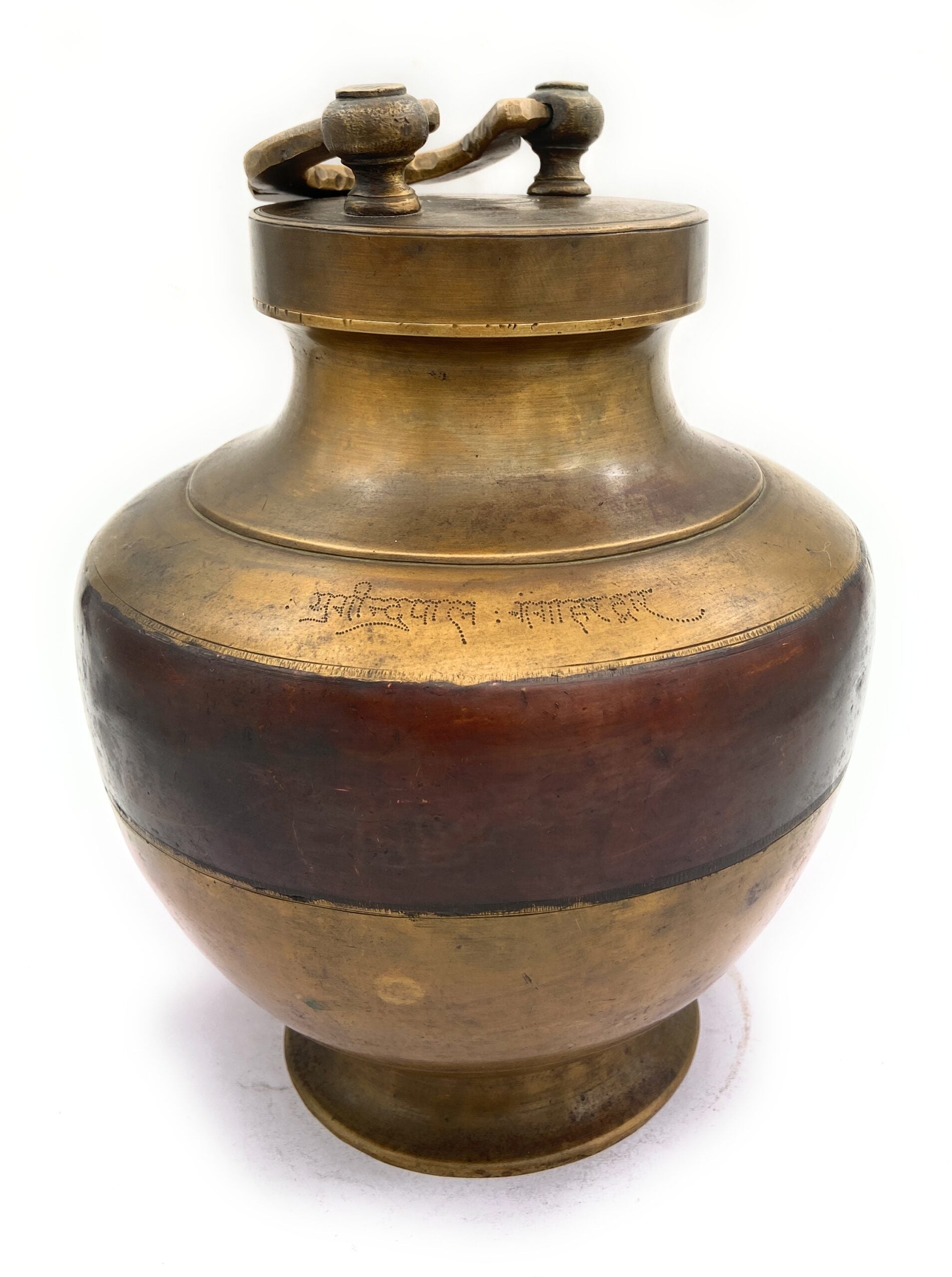 Bhunes Brass Antiques Kamandal | Brass Stoup | Gangajali With 2 Litre Capacity,Gold, 10.5 Inch, 1 Piece