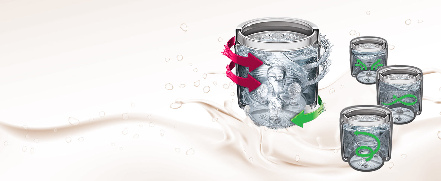 LG Smart Choice, 9 Kg, 5 Star, Smart Inverter Technology, Turbodrum, Fully Automatic Top Load Washing Machine (T90AJMB1Z, Jetspray+, Turbowash, Auto Tub Clean after every wash cycle, Middle Black)