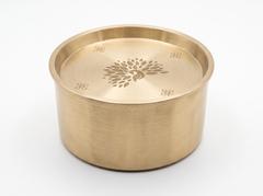 Handcrafted Brass Dry Fruit Soaking Bowl with Lid