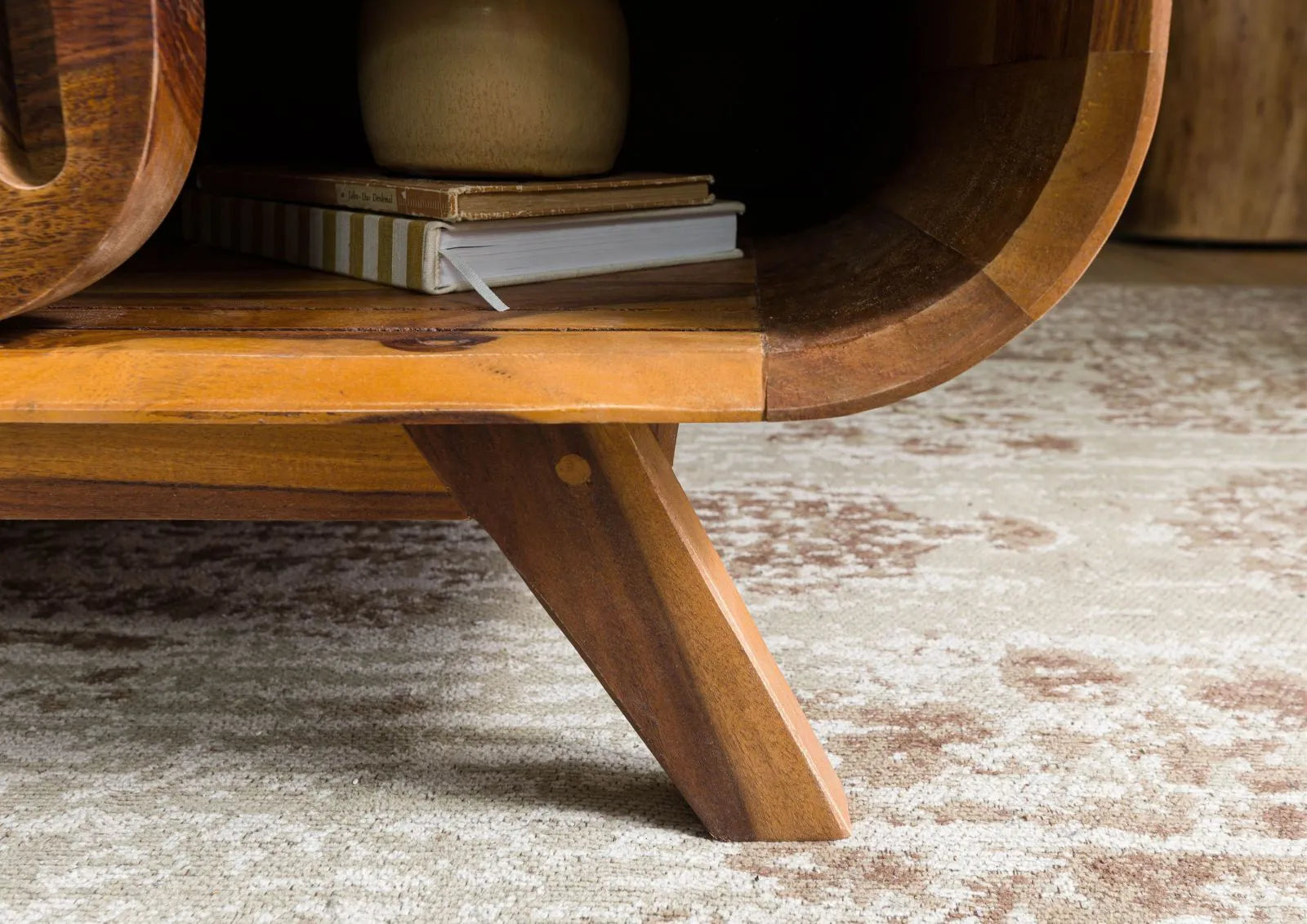 Marwar Solid Sheesham Wood Coffee Table with Storage