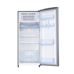SAMSUNG Stylish Grande 183 Litres 2 Star Direct Cool Single Door Refrigerator with Stabilizer Free Operation (RR20C2412GS/NL, Grey Silver)