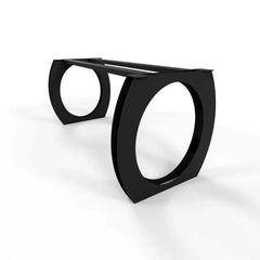 Round Table Base Circular Modern Legs Sleek Black Iron for Dining & Office Interiors