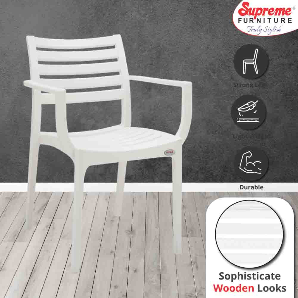 Supreme Empire Plastic With-Arm Chair