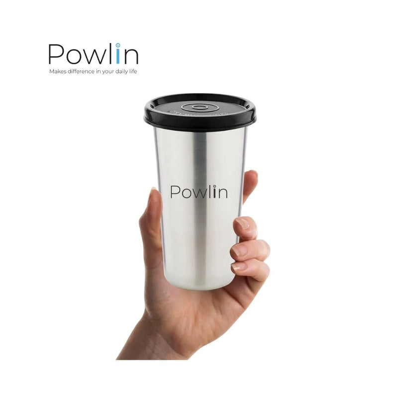 Powlin Junior Steel Sipper Tumbler Combo (3 Set) with Lid – 250ml | Leak-Proof & Travel-Friendly