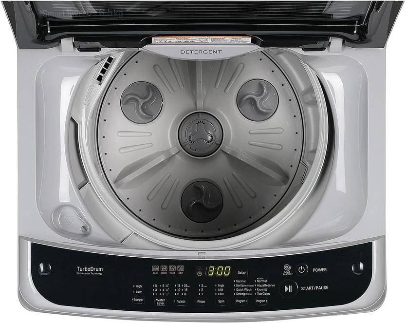 LG 6.5 kg withWi-Fi Enabled Fully Automatic Top Load Washing Machine Silver (T65SPSF1ZA)-2