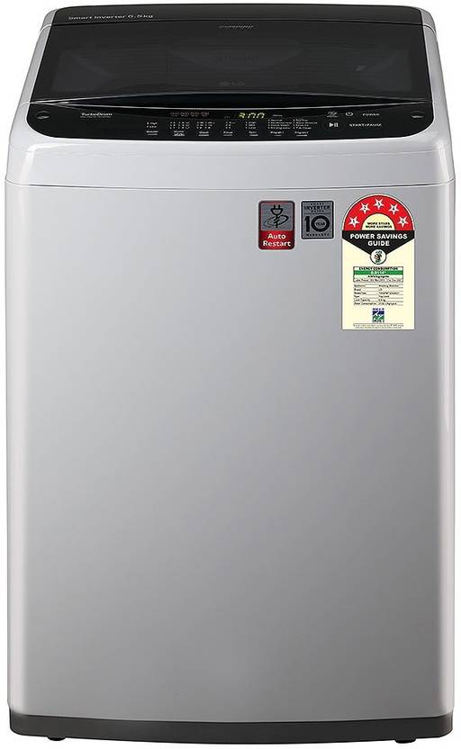 LG 6.5 kg withWi-Fi Enabled Fully Automatic Top Load Washing Machine Silver (T65SPSF1ZA)-1