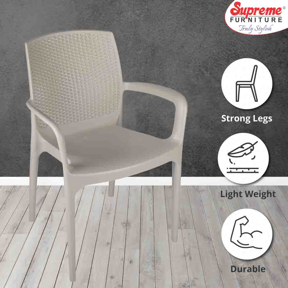Supreme Texas Plastic With-Arm Chair