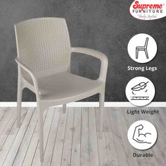 Supreme Texas Plastic With-Arm Chair