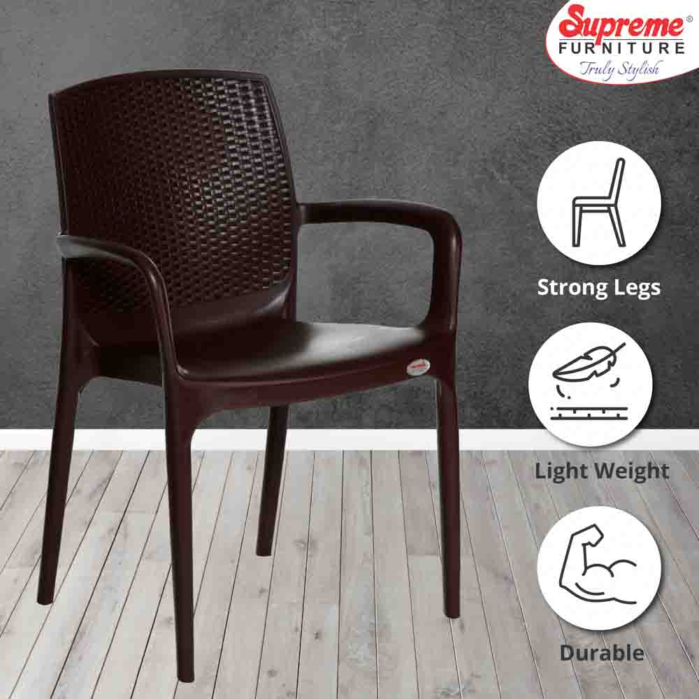 Supreme Texas Plastic With-Arm Chair