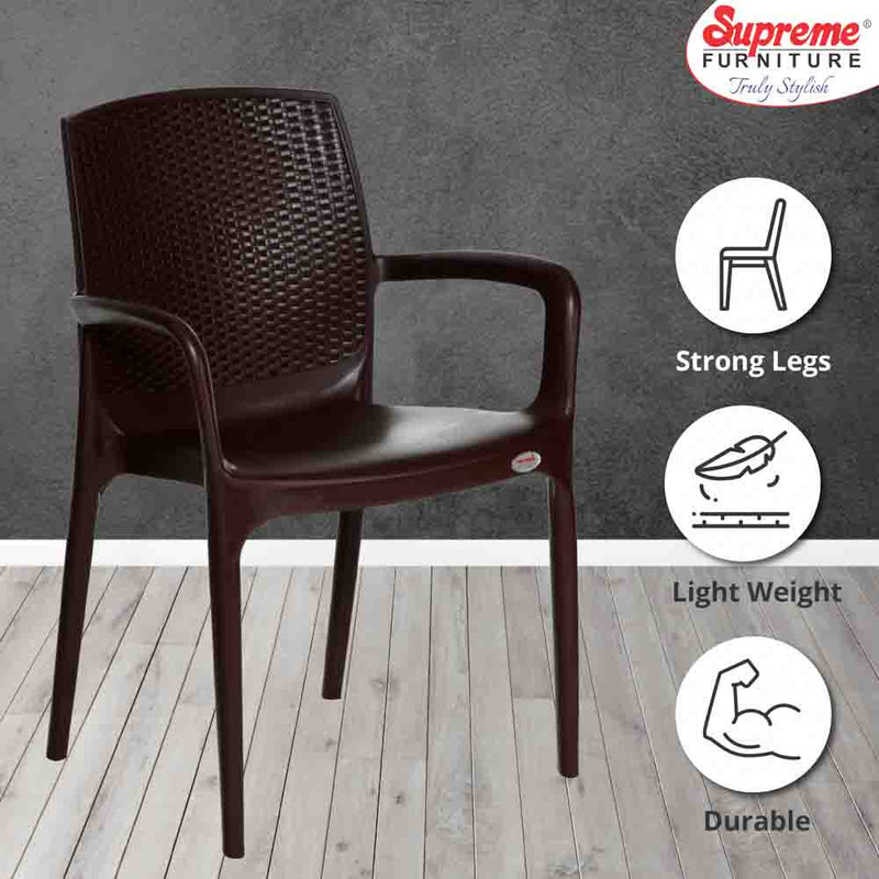 Supreme Texas Plastic With-Arm Chair
