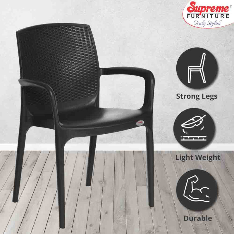 Supreme Texas Plastic With-Arm Chair