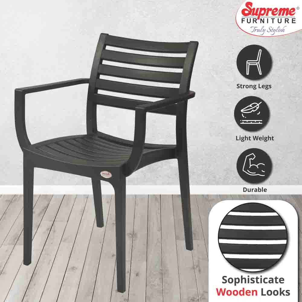 Supreme Empire Plastic With-Arm Chair