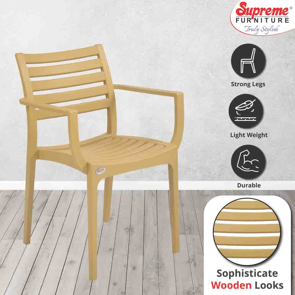 Supreme Empire Plastic With-Arm Chair