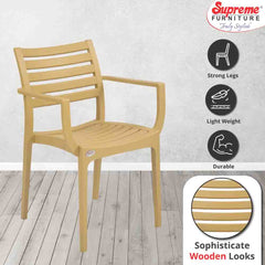 Supreme Empire Plastic With-Arm Chair