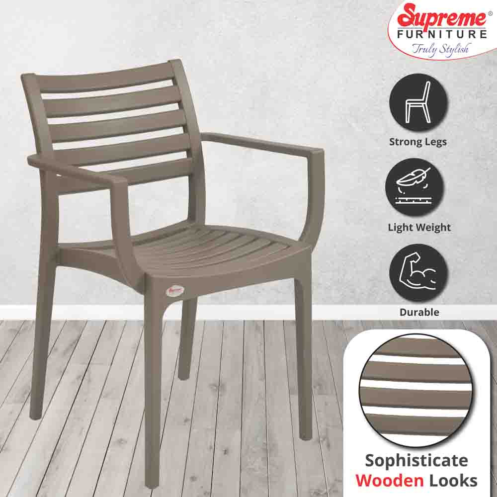 Supreme Empire Plastic With-Arm Chair