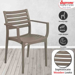 Supreme Empire Plastic With-Arm Chair