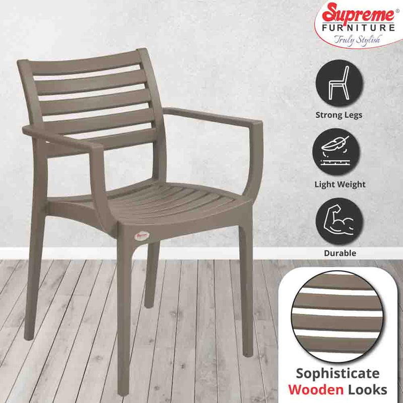 Supreme Empire Plastic With-Arm Chair