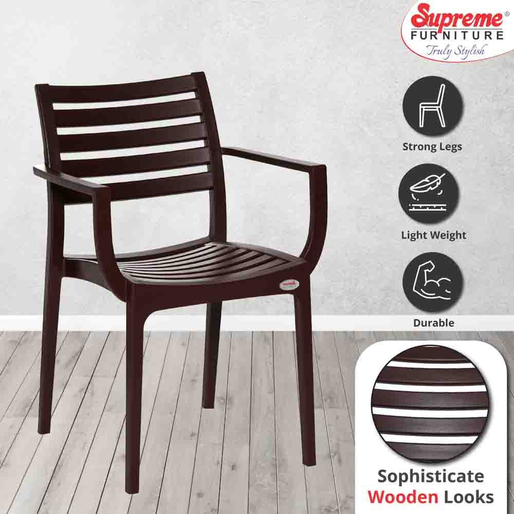 Supreme Empire Plastic With-Arm Chair