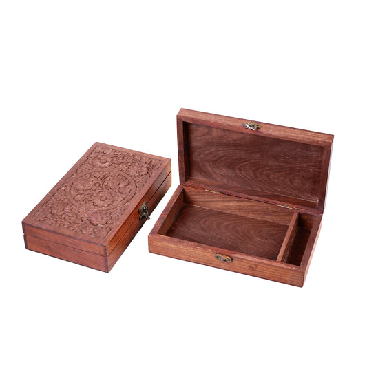 Wooden Box For Betel Nut And Betel Leaves - Chellapetti