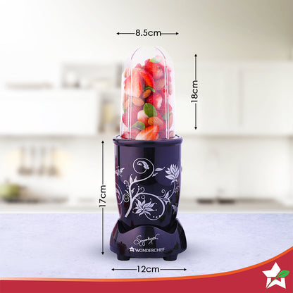 Nutri-blend 500W Mixer Grinder, 22000 RPM Motor, Smoothie Maker, Masala Grinder, Chutney Blender, 3 Unbreakable Jars, Recipe Book by Chef Sanjeev Kapoor, 2 Yr Warranty, Black