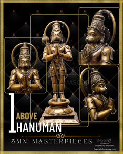 Hanuman Panchaloha Bronze Icon - 18"-  Masterpieces Collection
