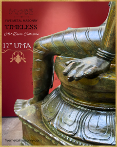 Parvati: Boga Shakti Panchaloha Bronze Icon - 17"- Timeless Collection