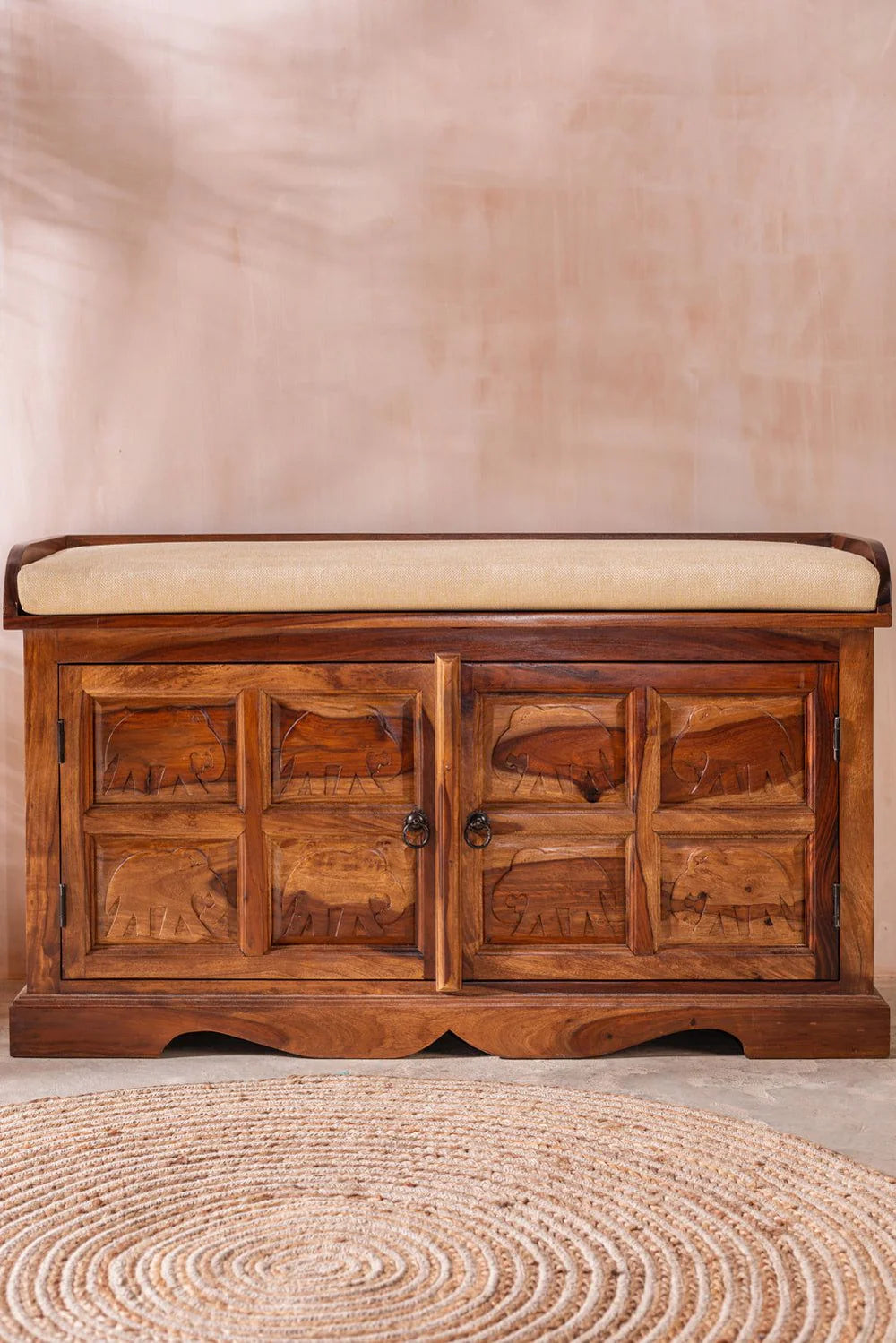 Sierra Hathi Storage Trunk with Cupboard