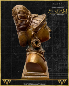 Parvati's Bust Panchaloha Bronze Icon - 8"- Sirpam Collection | Made to Order