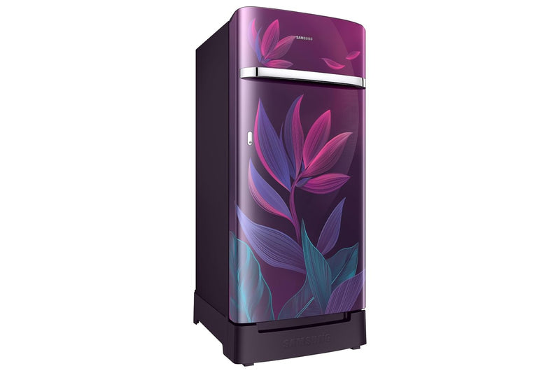 Samsung 189 L, 5 Star, Digital Inverter, Direct-Cool Single Door Refrigerator (RR21H2H259R/HL, Paradise Bloom Red, Base Stand Drawer, Single Touch)-2