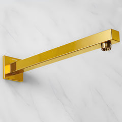 Plantex 18-Inch Shower Arm for Overhead Shower/Stainless Steel Shower Pipe/Wall Mount Bathroom Fitting with 1⁄2-Inch Thread - Pack of 1 (Gold)-1
