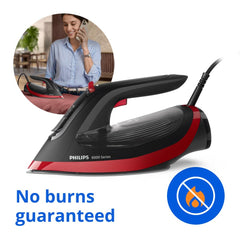 Philips DST6130/40 Steam Iron, Black and Red