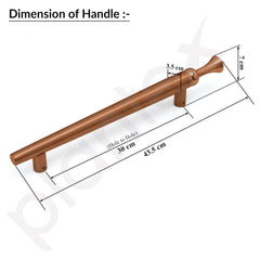 Plantex Main Door Handle/Stainless Steel & Aluminium Door Handle/300mm Pull-Push Handle for Home/Office/Hotel - Pack of 1 (DTMD-413, Rose Gold)-2