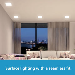 Philips 24W SeamGlow Square LED Surface Downlight (Pack of 12)