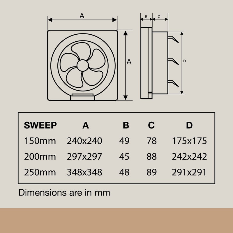 USHA CRISP AIR VX 200mm Exhaust Fan-6