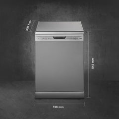 Kaff DW CENTRA 60 Dishwasher 12 Place Settings | 4 Wash Programs | Intensive, Eco, 90 Min & Rapid Wash | Stainless Steel