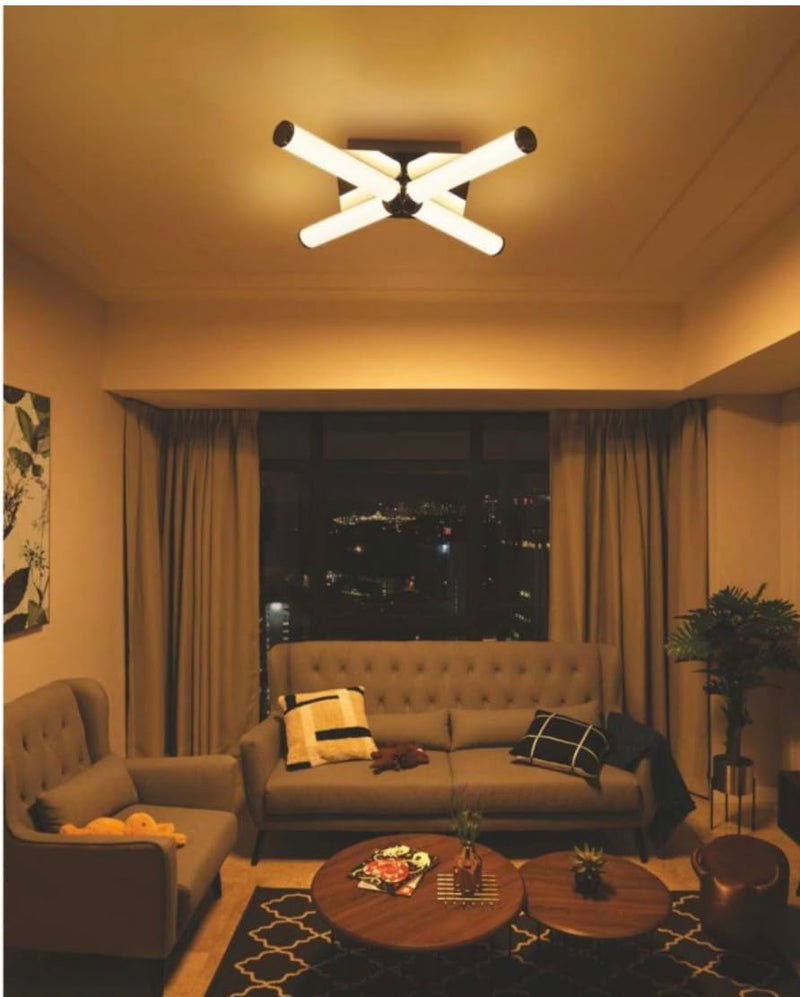 Philips 581918 IP44 Majesty LED Ceiling Light 27W Chrome Warm White (Yellow)