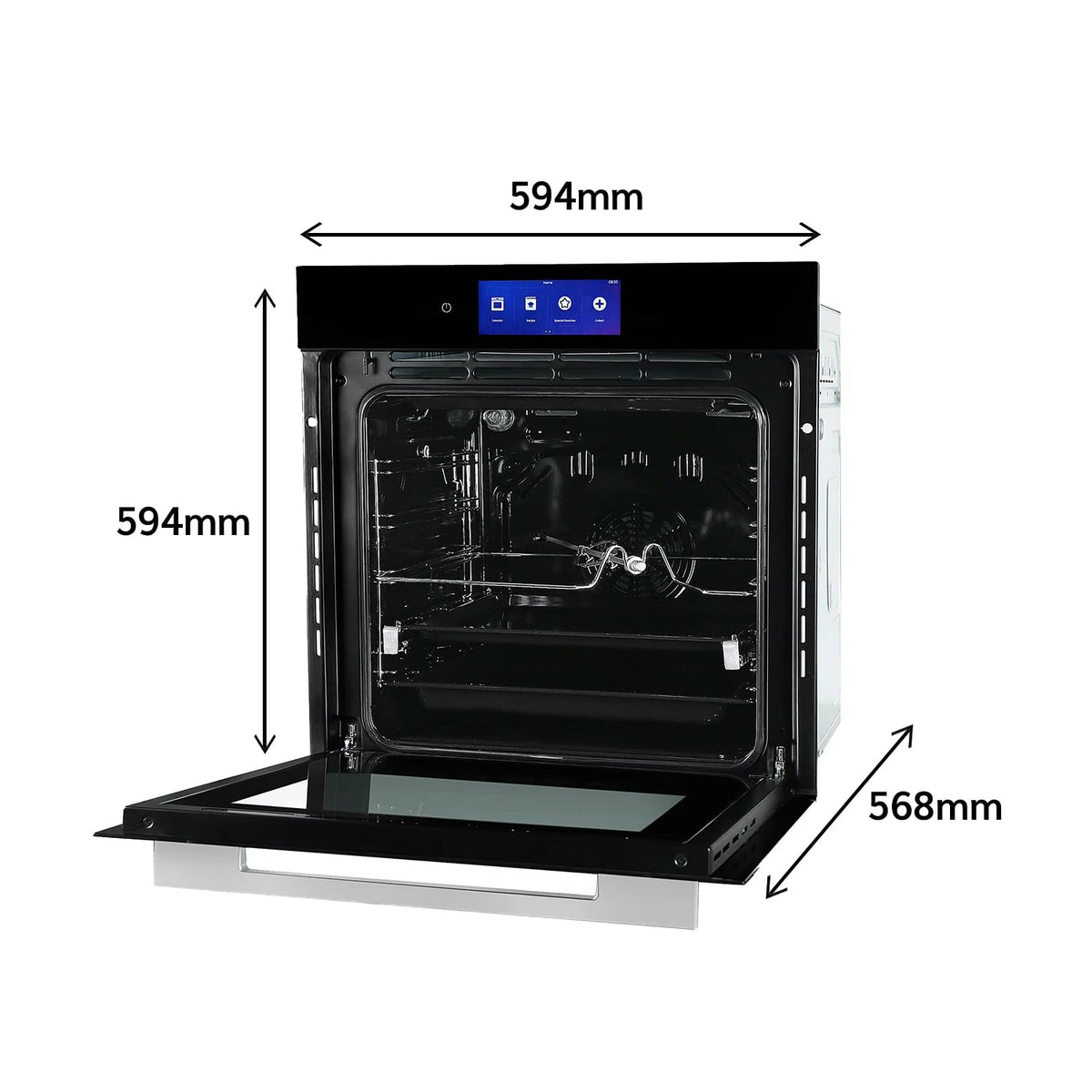 Faber 83L Built-In Microwave Oven with Built in oven with 18 functions | Auto Cook Menus & Auto Power Off Protection, De