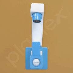 Plantex ABS Plastic ES-115 Single Lever Sink Cock 360 Degree Swivel Spout for Kitchen Faucet/Water Saving Aerator with Plastic Flange (Blue & White)-3