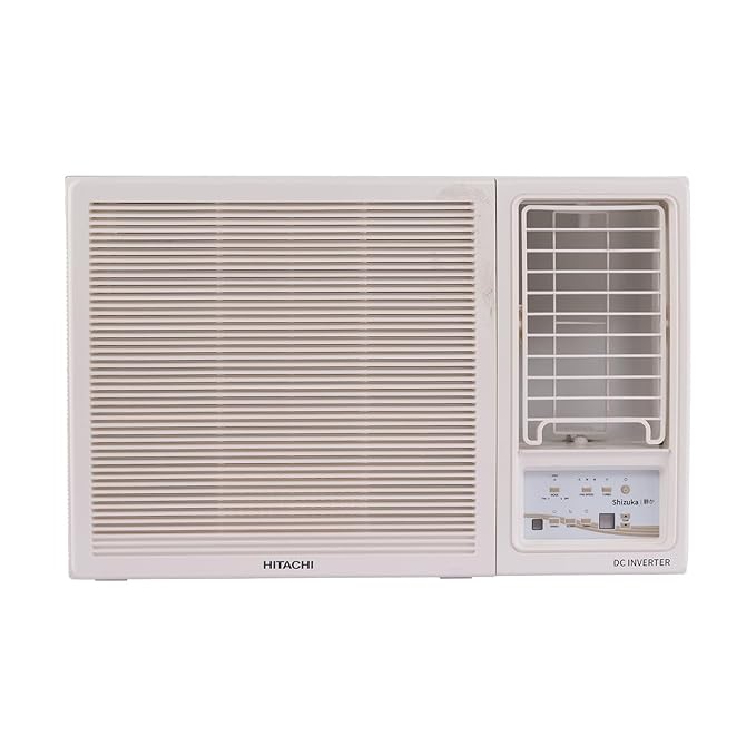 Hitachi 1.5 Ton Class 3 Star Window Inverter AC (100% Copper, 100% cooling at 43° Celsius, RAW318HHEO, White)