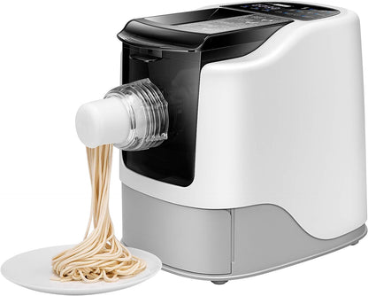 Silver Martini Pasta Maker Machines, Automatic Noodles Adjustable Thickness Settings with 13 Different Module, Noodles Maker Perfect for Spaghetti (Fully Automatic Pasta Maker Machine)