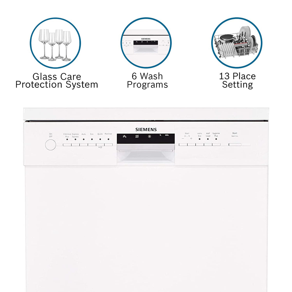 Siemens Dishwasher SN256W01GI (13 Place Settings, White)-3