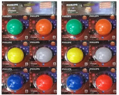 Philips 0.5 W Standard B22 LED Bulb (Multicolour, Pack of 12)