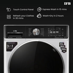 IFB 10 Kg/7 Kg/3 Kg 3-in-1, AI Powered, Fully Automatic Washer Dryer Refresher (IFB Laundrimagic®, EXECUTIVE PLUS ZXS, 9