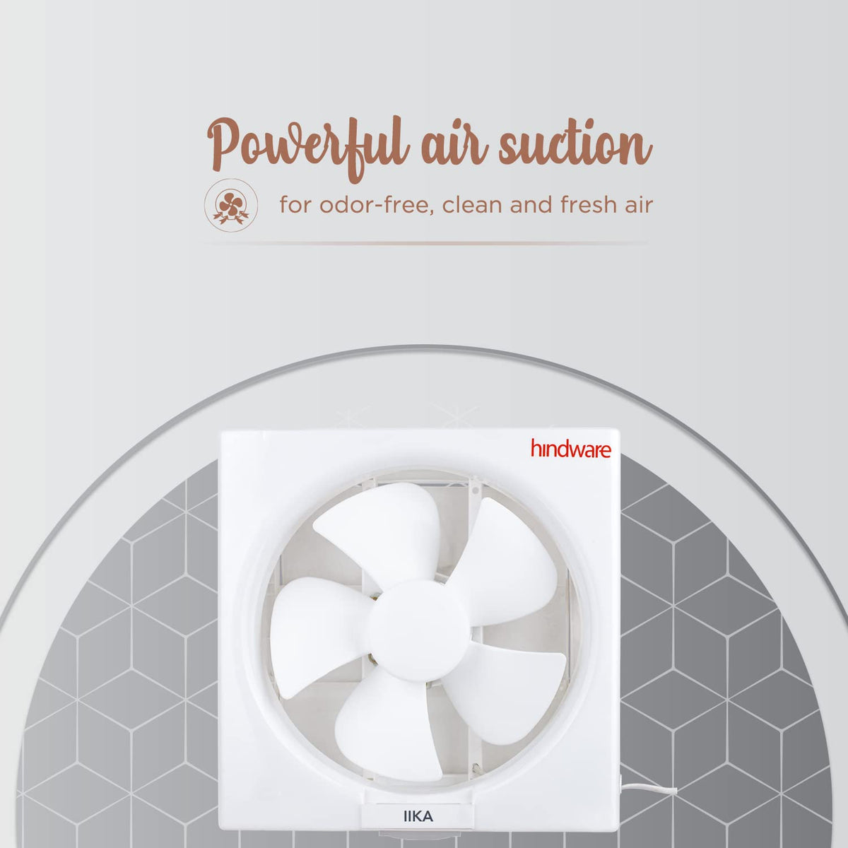 Hindware Ilka Exhaust Fan with Auto Dust Protection Shutter