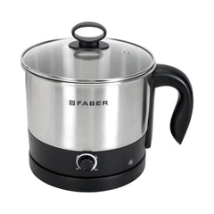 Faber 1.2L 700W Multi Cooker with SS304 Body, Cool Touch Handle, auto Cut-Off Feature, Comes with Boiler Stand, Temperat