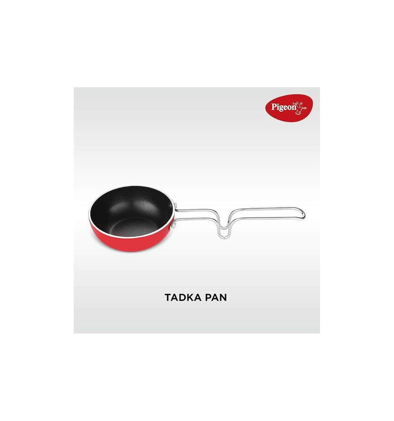 Pigeon Favourite 7 Piece Non-Stick Cookware Gift Set - Fry Pan, Kadhai, Lid, Sauce Pan, Spatula, Tadka Pan