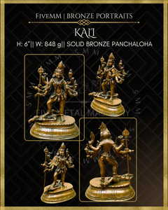 Kali Panchaloha Bronze Icon - 6"