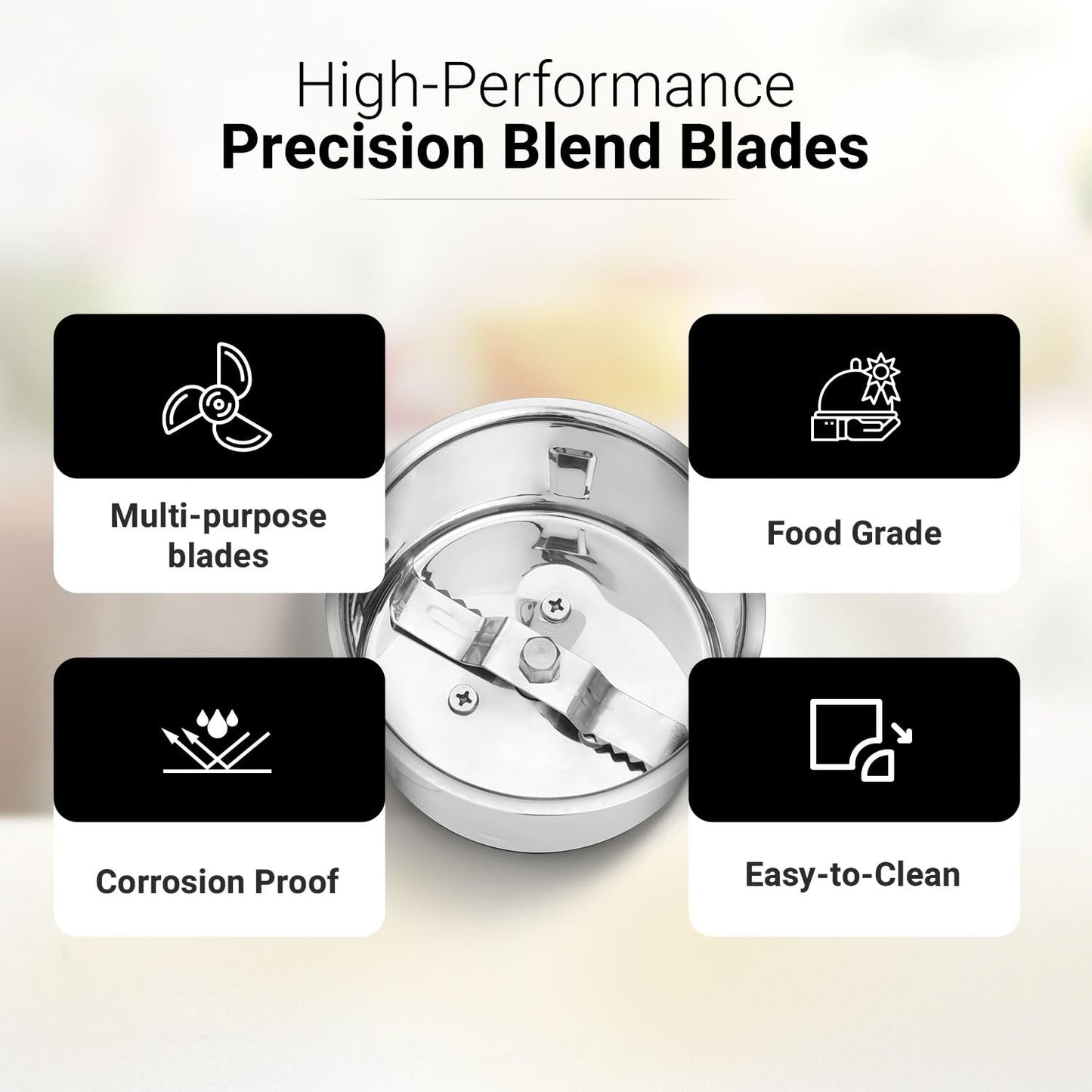 V-Guard Citius 750 Watt Juicer Mixer Grinder (New Launch) |3 Year Motor Coverage by V-Guard | 4 Jars | Juicer, Wet, Chutney & Dry| Sturdy Juicer Jar | Precision Blend SS Blades | Black