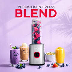 Sujata Nutromatic 600 Watt Electric Blender | Personal Blender for Smoothies, Juices & Nutritious Drinks with 3 Multipurpose Jars Including Travel Jar